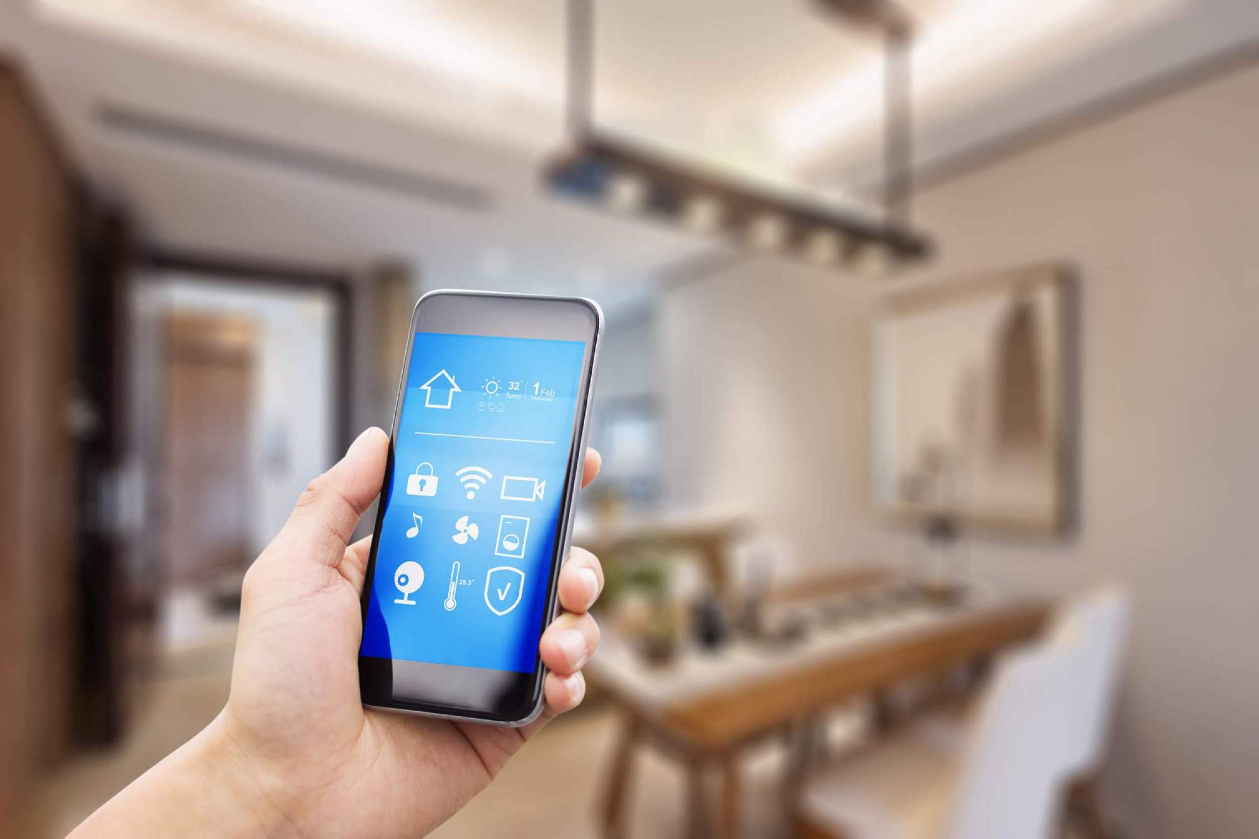 Handy App zur Smart Home Steuerung